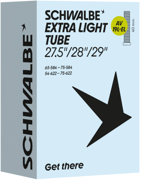 Камера 29"+/27,5"+ (54/75-584/622) Schwalbe AV19L-EL EXTRA LIGHT 40mm фото 