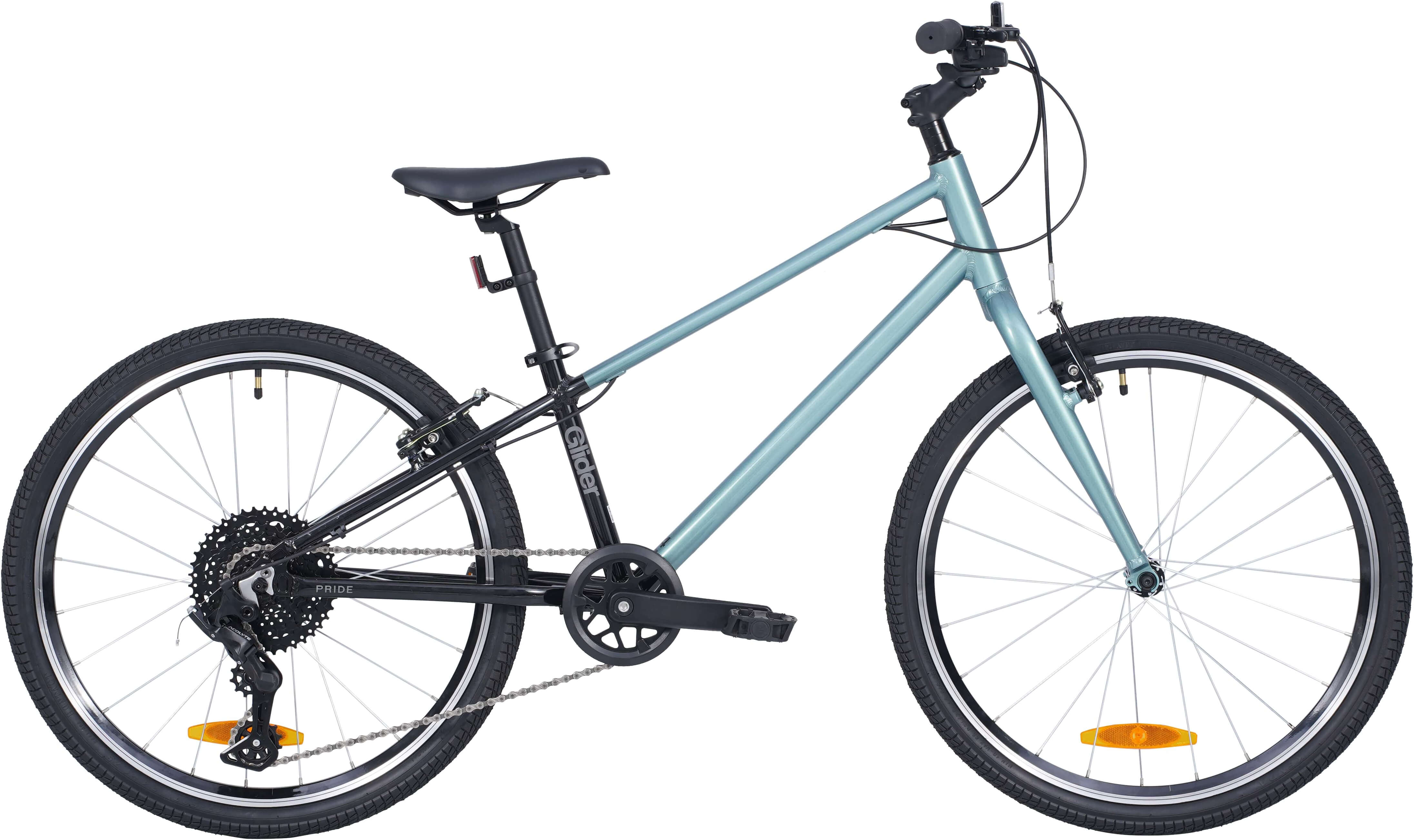 Велосипед 24" Pride GLIDER 4.1 сіро-блакитний A5 фото 