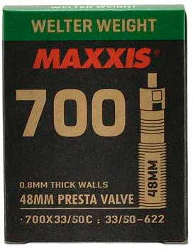 Камера 700x33/50C Maxxis Welter Weight, FV 48mm, в коробке фото 