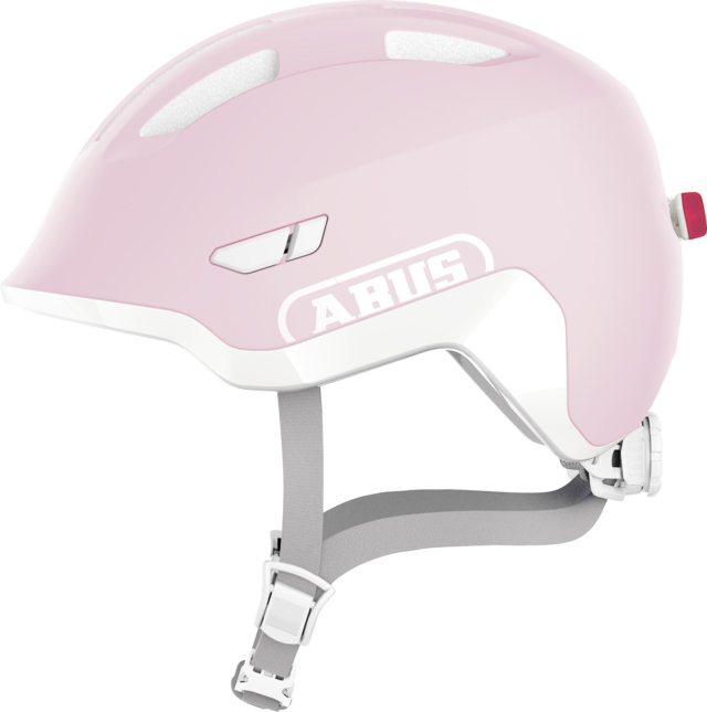 Шлем детский ABUS SMILEY 3.0 ACE LED, размер M (50-55 см), Pure Rose фото 