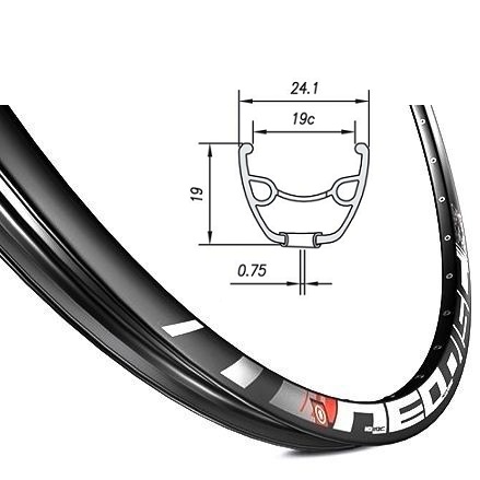 Обод 29" MACH 1 NEO DISC, AV, 36 отв, пистон., 530 гр, черн. фото 