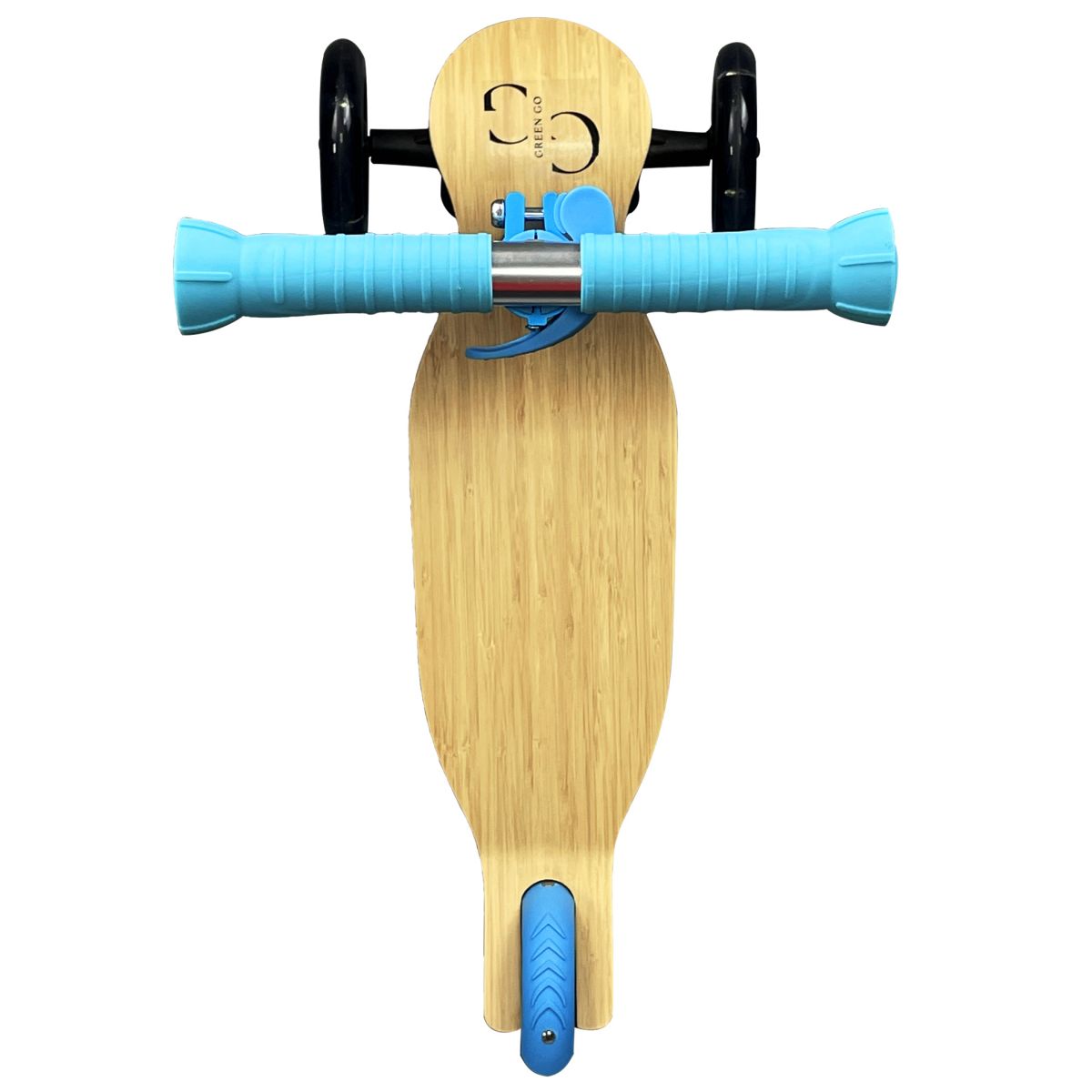 Самокат дитячий 3х колісний GreenGo Wood Blue фото 2