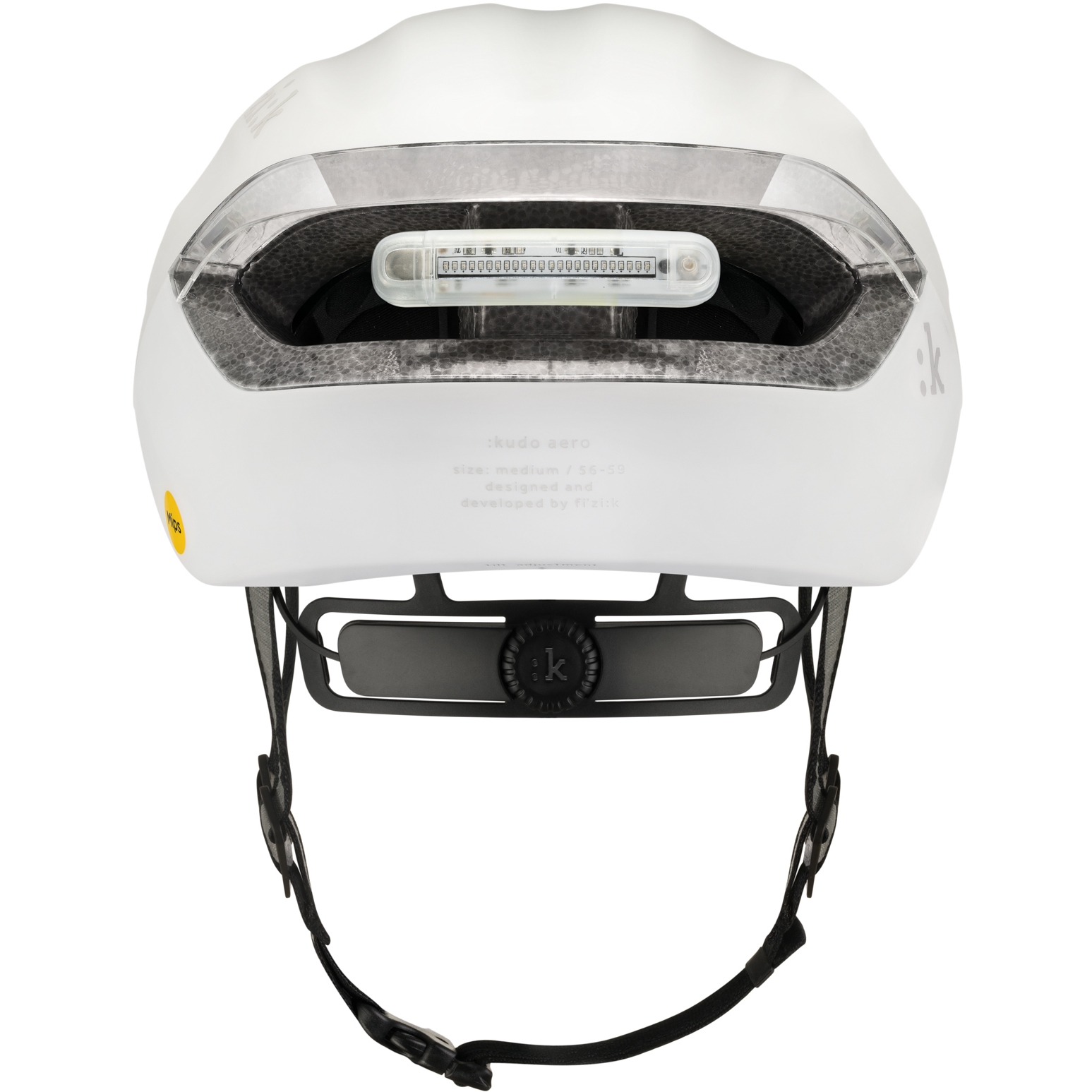 Шолом Fizik Kudo Aero MiPS з мигалкою білий розмір L (59-61 см) фото 4