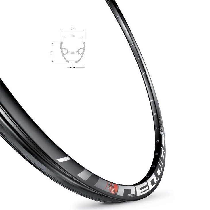 Обод 26" MACH 1 NEO DISC, AV, 32 отв, 450 гр, черн. фото 