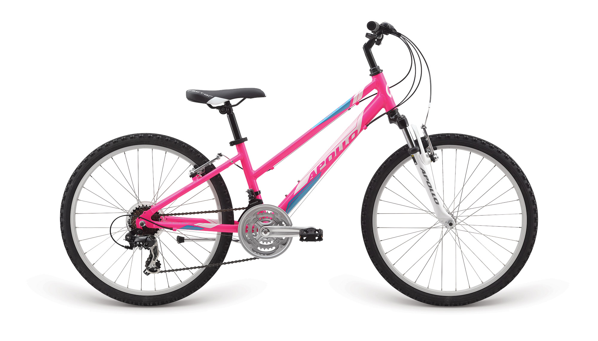 Велосипед 24 "Apollo VERVE gloss Pink/gloss Blue/gloss White фото 