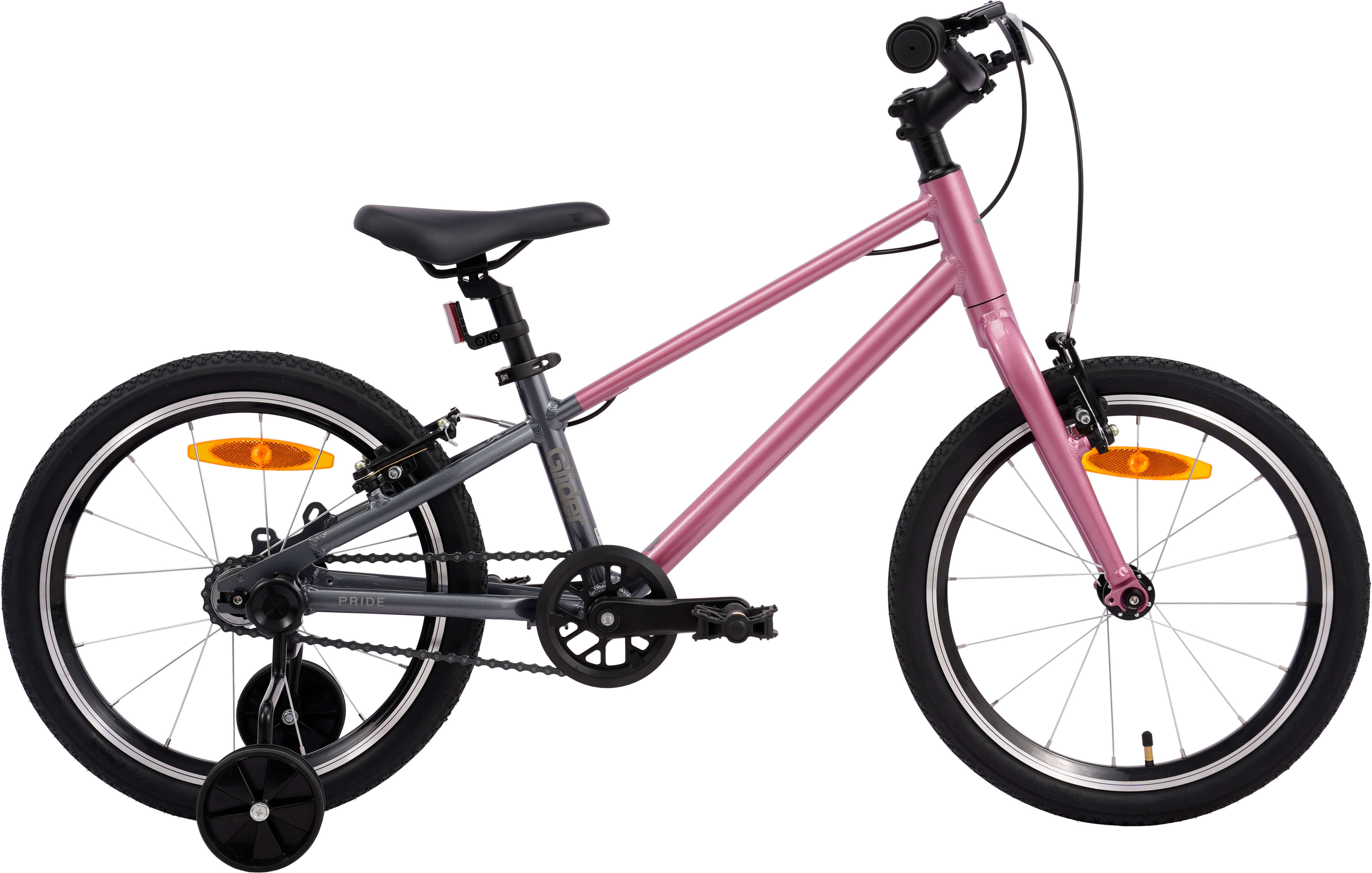 Велосипед 18" Pride GLIDER 18 рожевий B6 фото 