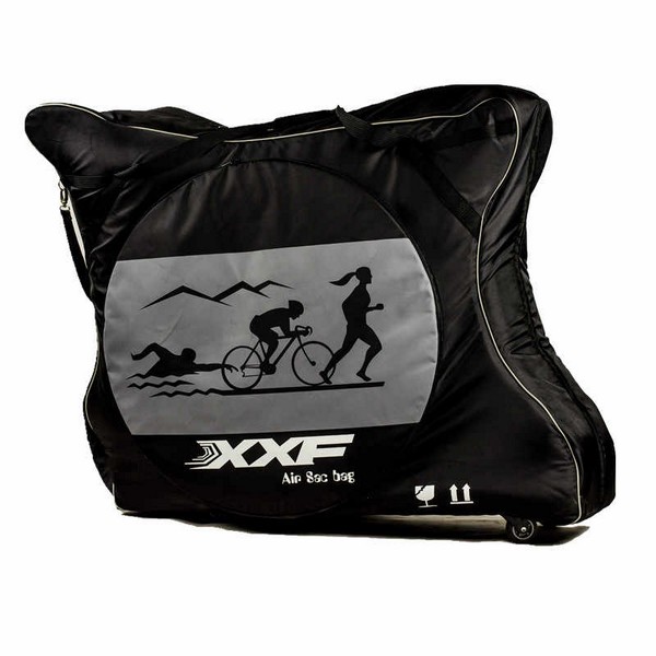 Чехол для велосипеда 28" XXF TT BIKE CARRY BAG, полужёсткий, черно-серый фото 