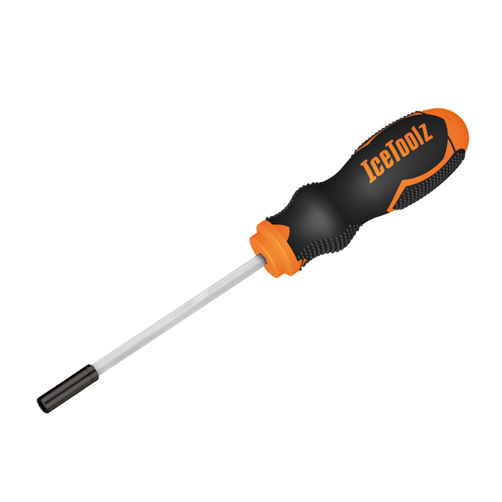 Ключ Ice Toolz 12A3 д/спиц (шестигранный) 5mm+DIN3.16" с пласт. рукояткой фото 