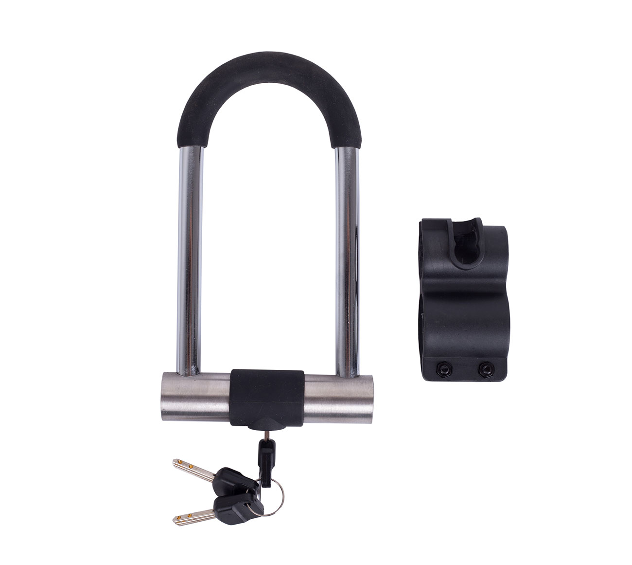 Замок Green Cycle U-lock GCL-SU2S на ключі з дугою 78х170mm, сіро-чорний фото 