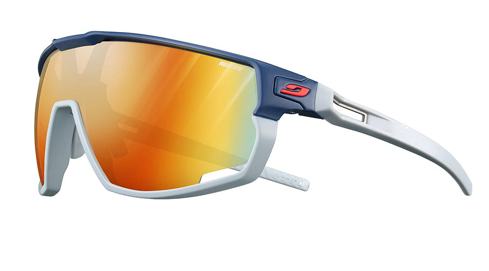Окуляри Julbo RUSH REACTIV PERFOMANCE 1-3 LIGHT AMPLIFIER, синьо-сірі, фотохромна лінза фото 