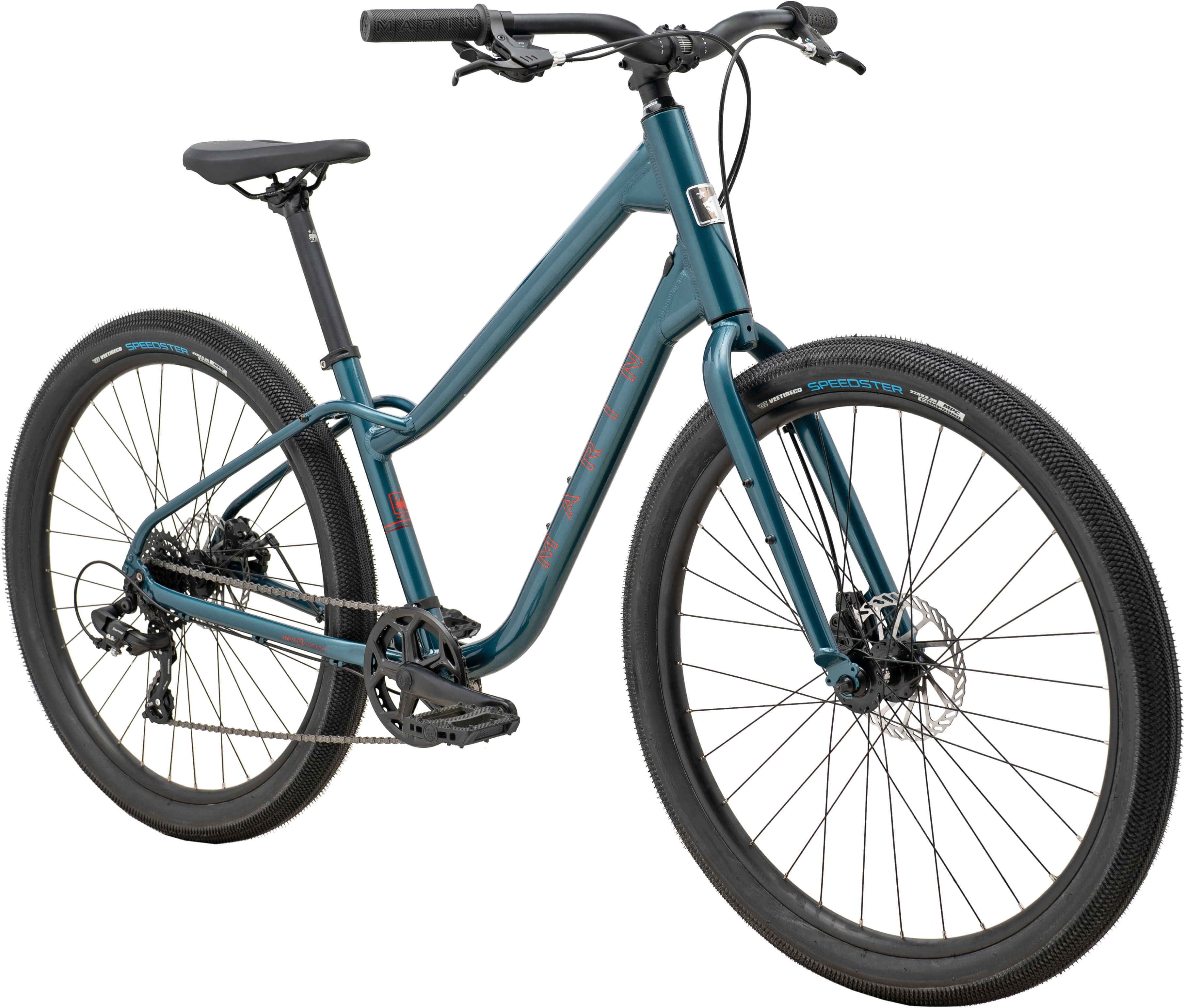Велосипед 27,5" Marin Stinson 1 рама - XL Gloss Blue/Orange/Charcoal/Red A5 фото 2