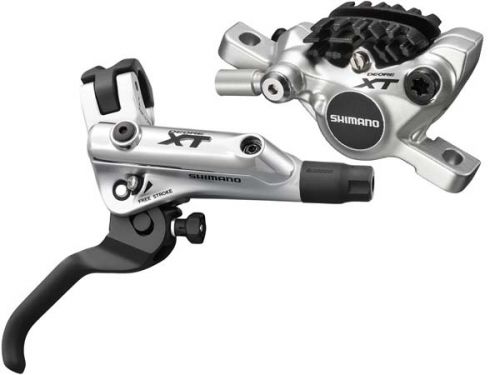 Гальмо дисковий гідравлічний пров. Shimano DEORE XT BL-M785-B-S (L), BR-M785S (F), органічні колодки, гидролінія SM-BH90-SB 850мм фото 