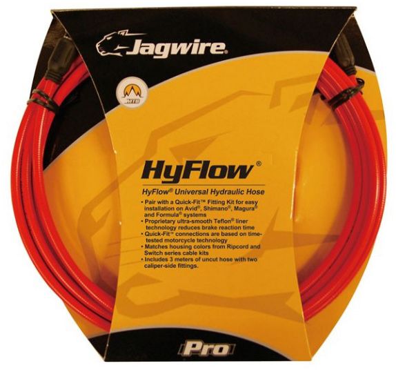 Комплект JAGWIRE Mountain Pro (HYFLOW) HBK403 под гидравл. тормоз (Teflon/Kevlar) - Red фото 