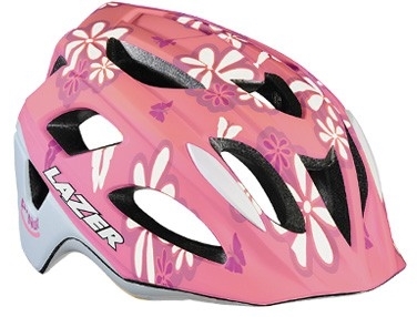 Шлем детский LAZER P`NUT, розовые цветы фото 