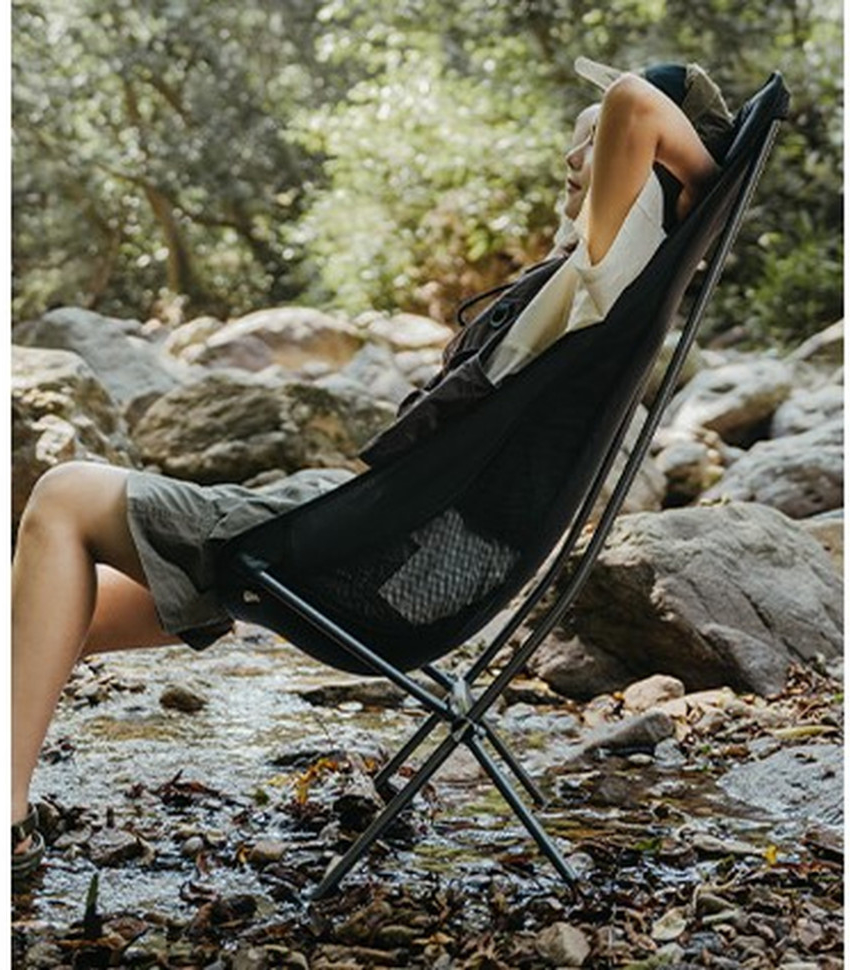 Кресло складное Naturehike Stellaluna L04 CNK2450JJ015, размер L, черное фото 3