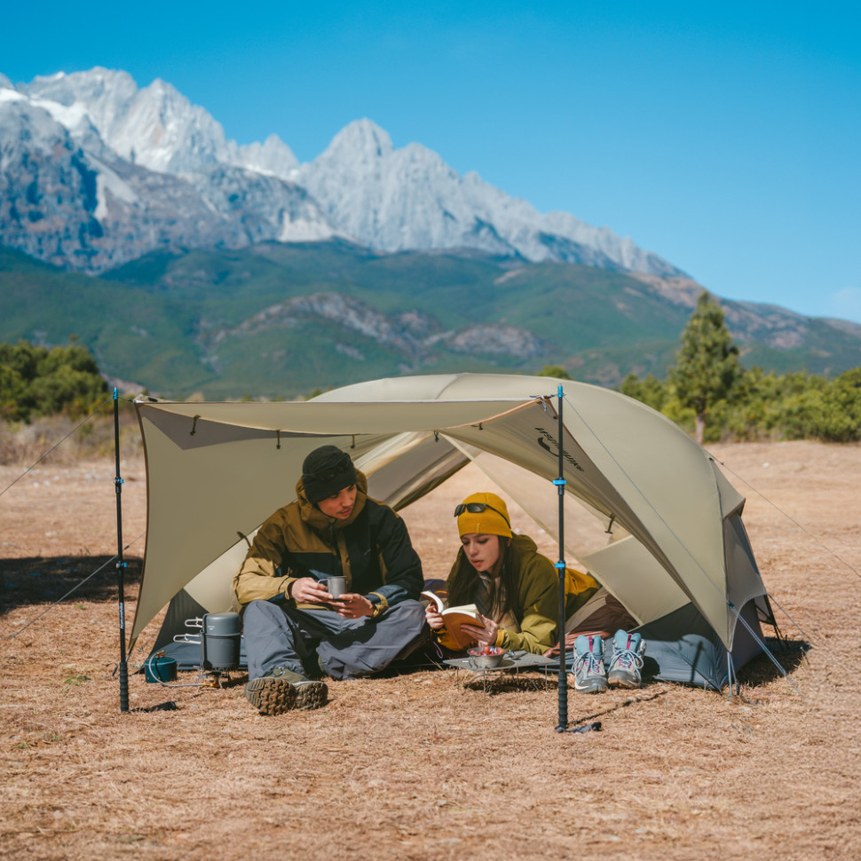 Палатка одноместная Naturehike Mongar UL CNK2550WS016, коричневая фото 2