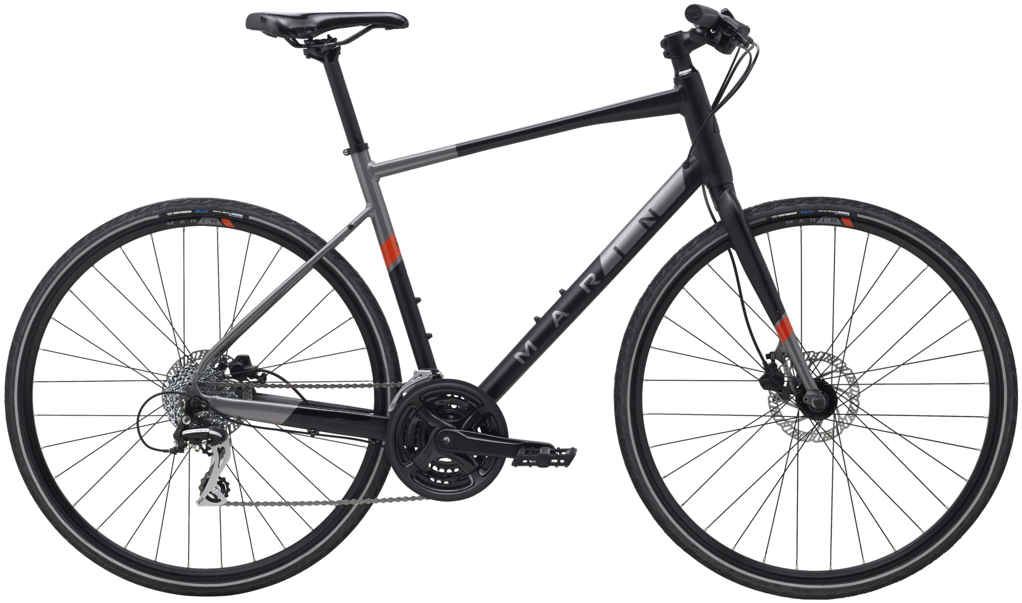 Велосипед 28" Marin FAIRFAX 2 рама - M Black/Charcoal A2 фото 