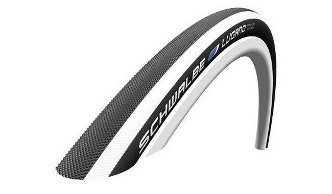Покрышка 700x23C (23-622) Schwalbe LUGANO HS384 K-Guard B/WS/B-SK SiC, 50EPI фото 