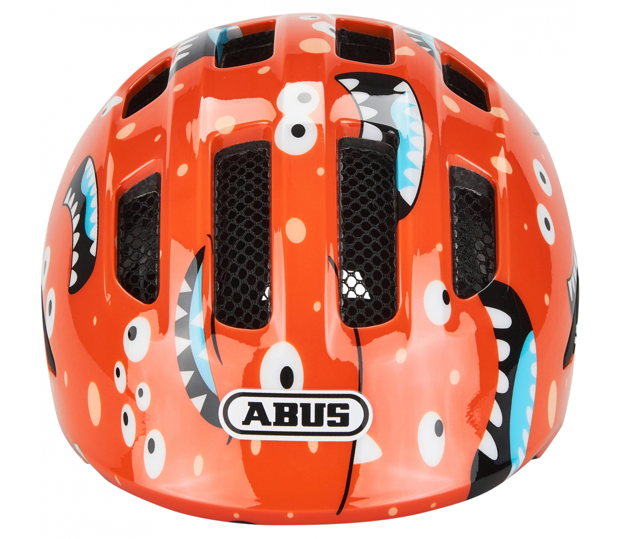 Шолом дитячий ABUS SMILEY 3.0, розмір S (45-50 см), Orange Monster фото 4