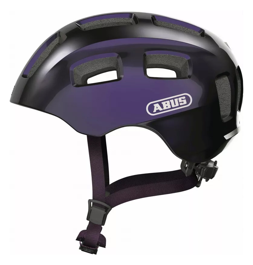 Шлем детский ABUS YOUN-I 2.0, размер M, Black Violet, черно-фиолетовый