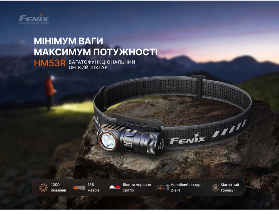 Ліхтар налобний Fenix HM53R фото 10
