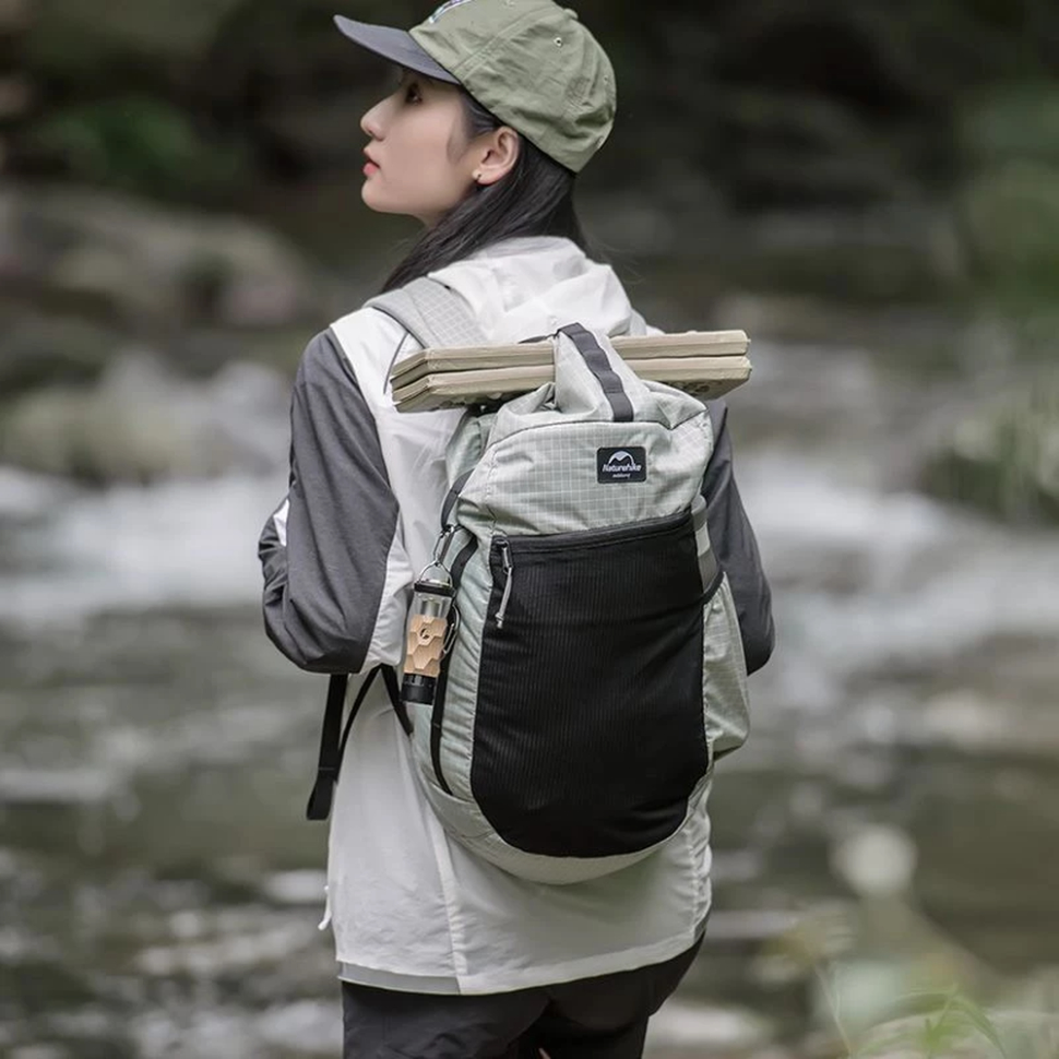 Рюкзак Naturehike NH20BB206, 20 л, графіт в клітинку фото 5