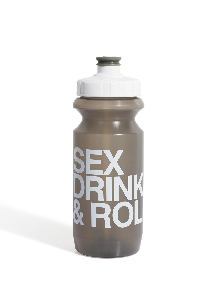 Фляга 0,6 Green Cycle GBT-512M Sex Drink & Roll з Big Flow valve, LDPE gray nipple / white matt cap / gray bottle фото 