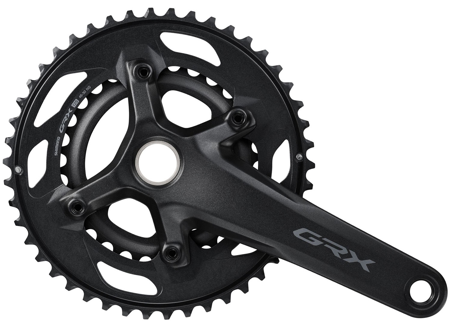 Шатуны Shimano FC-RX610-12 GRX, Hollowtech II, 172.5 мм, 2x12, 46x30, без каретки фото 