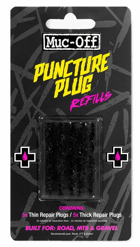 Ремкомплект для безкамерок Muc-Off PUNCTURE PLUGS REFILL PACK, комплект 10 шт фото 