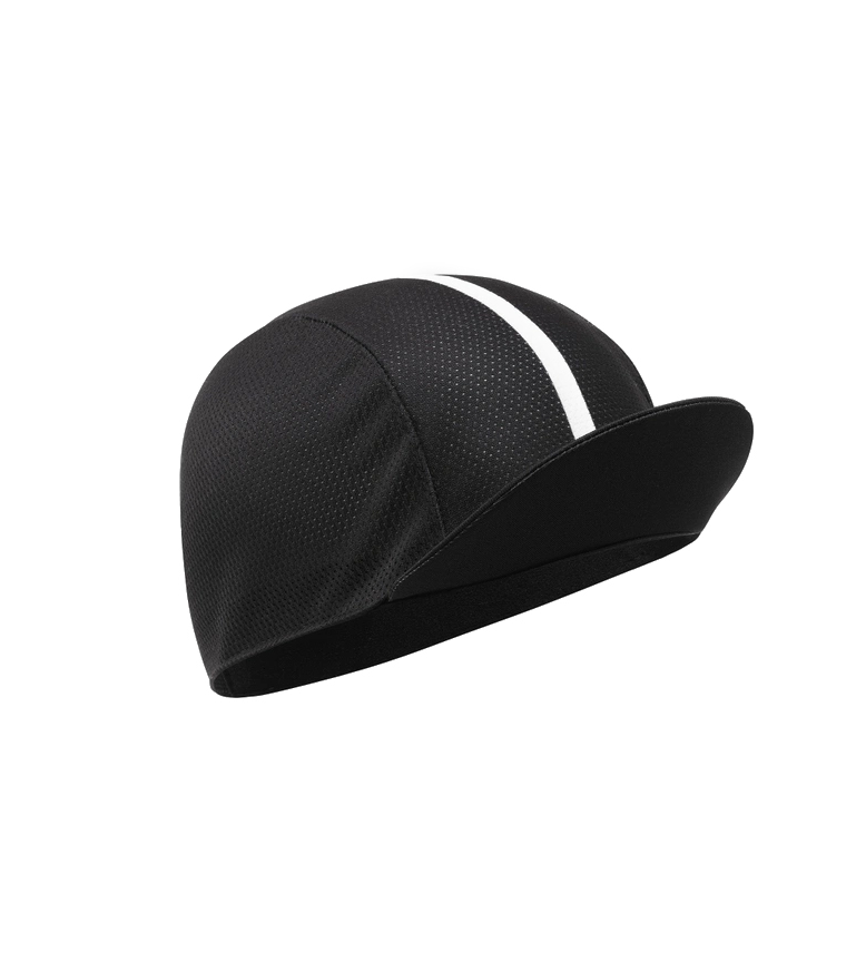 Велокепка ASSOS CAP black, SERIES, чорна з білим логотипом, OS фото 2