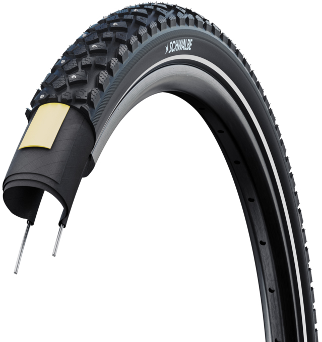 Покрышка 28x1.60 (42-622) Schwalbe Winter K-Guard B/B+RT HS396 (120 Studs) WiC фото 2