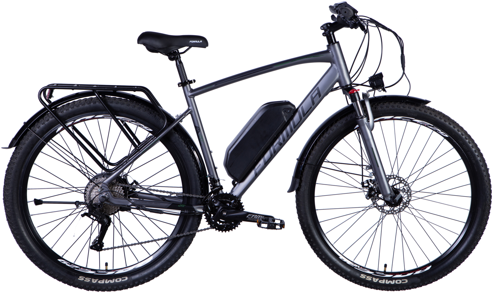 Электровелосипед 28" Formula eCURSOR MAN AM 500 Вт рама - 20" серебристый (матовый) A4 фото 