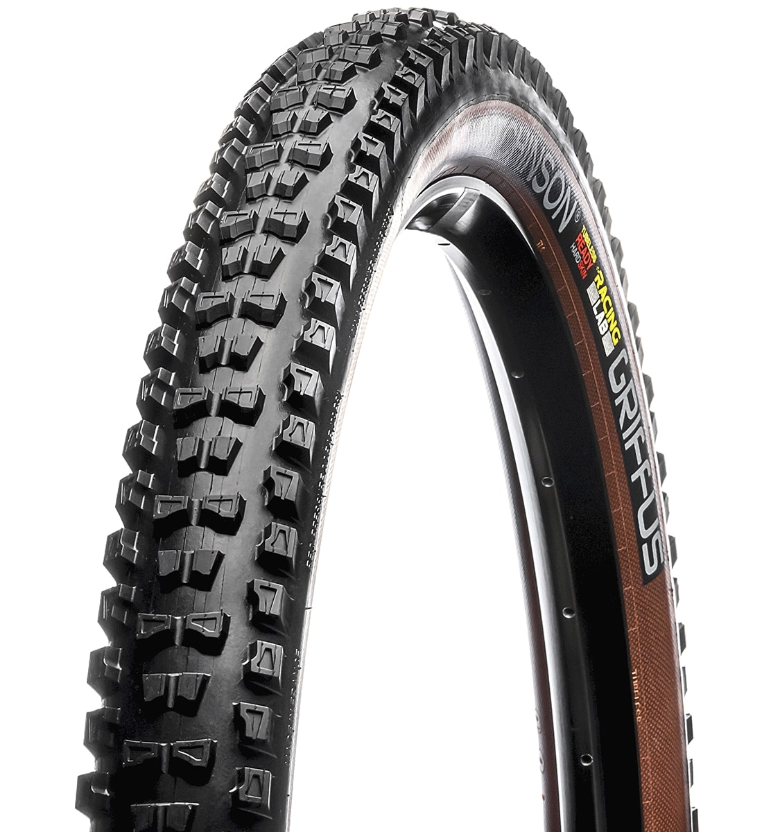 Покришка 29x2.40 Hutchinson GRIFFUS Racing Lab, 66TPI, Tubeless Ready, Foldable, Hardskin, Tan Walls фото 