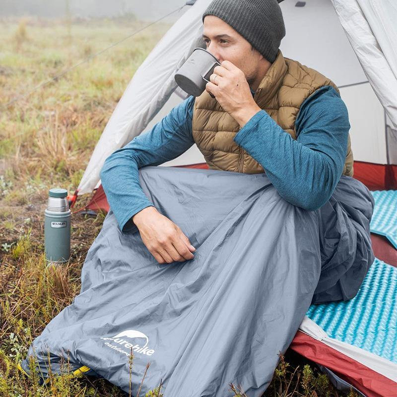 Спальный мешок Naturehike Summer LW180 NH21MSD09, левый, размер M, коричневый фото 2