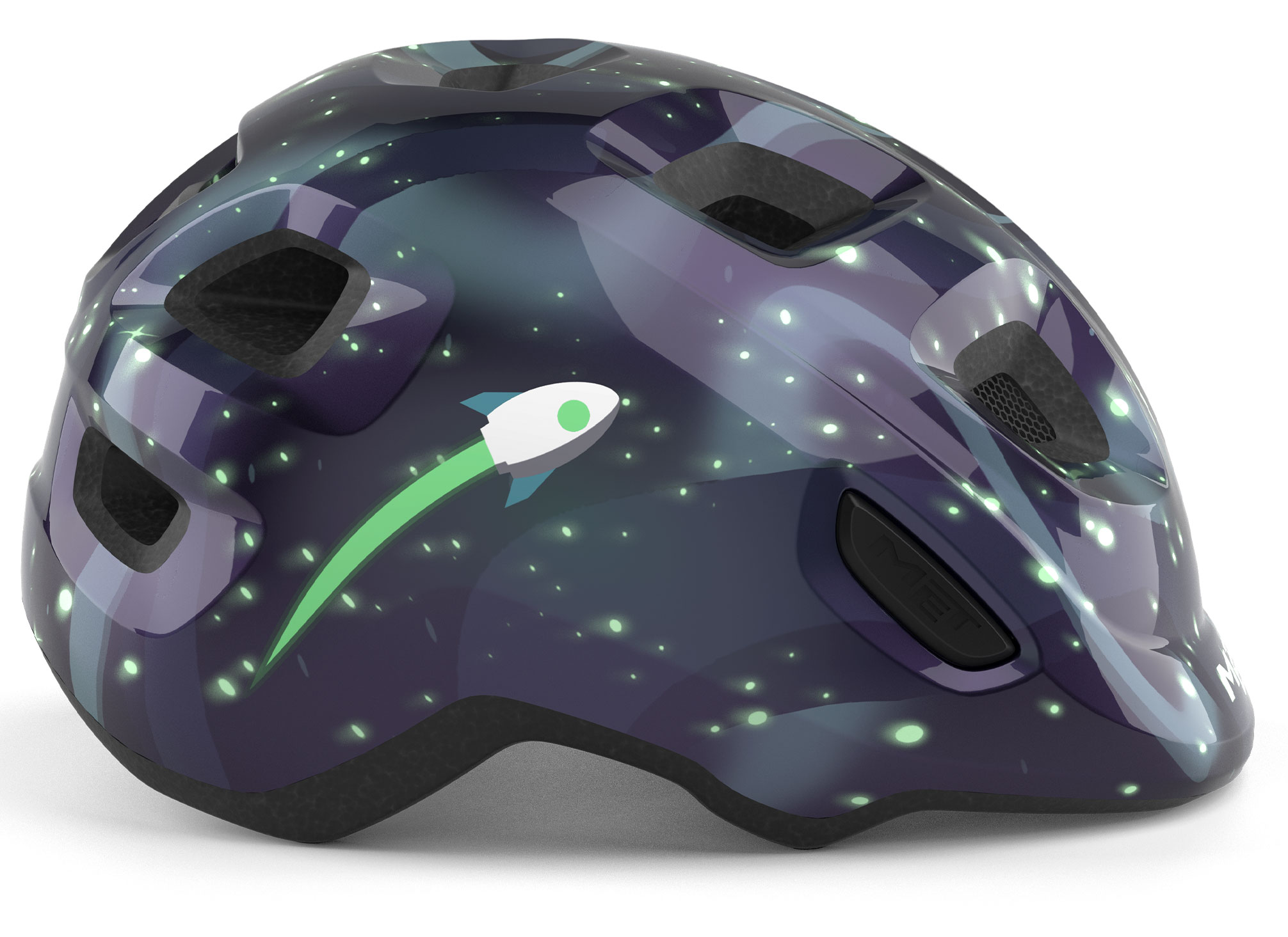 Шлем Met HOORAY CE размер S (52-55), Space Glow In The Dark фото 3
