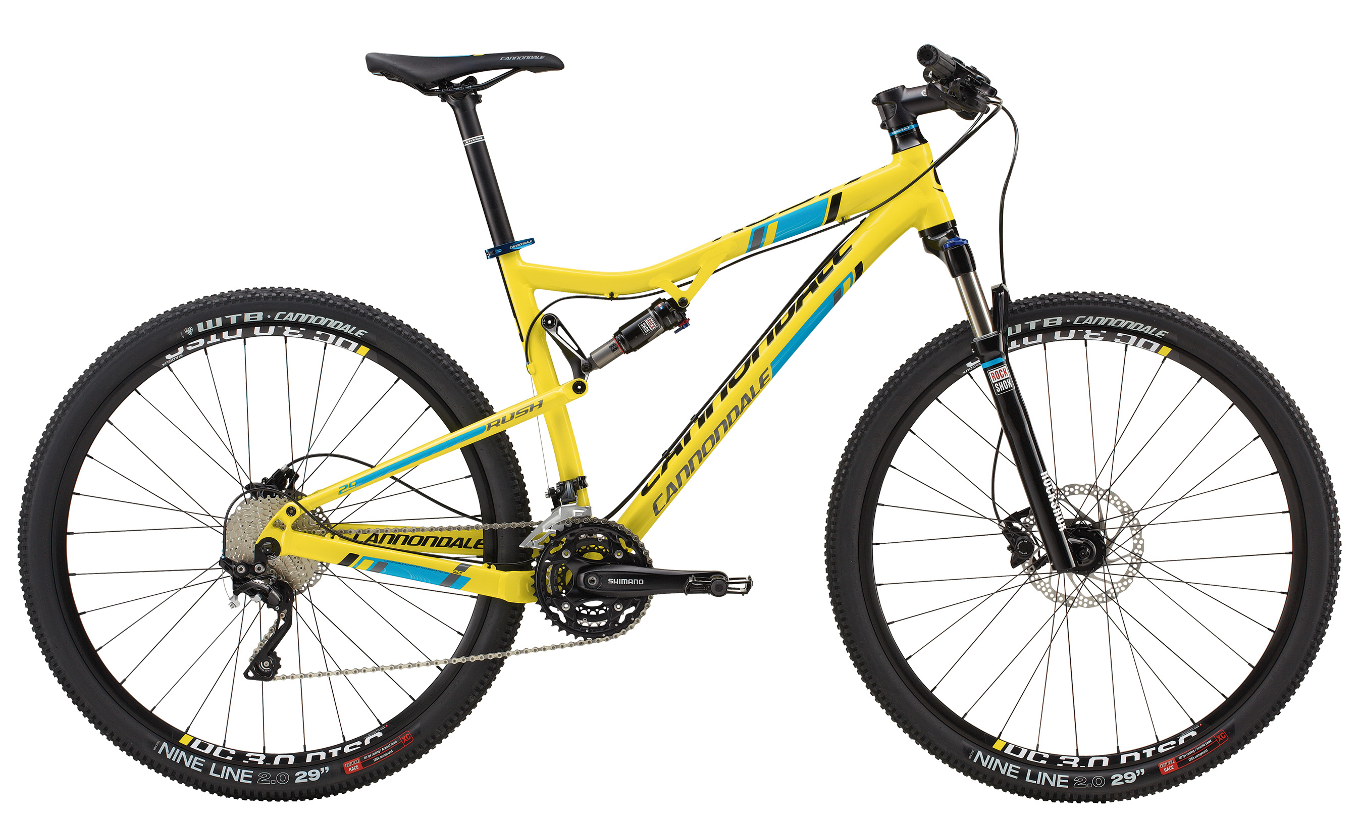 Велосипед 29" Cannondale RUSH 1 рама - L 2014 жёлт.