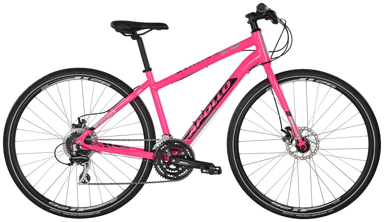 Велосипед 28 "Apollo TRACE 20 WS HI VIZ рама - M gloss Pink/gloss Black/Reflective фото 