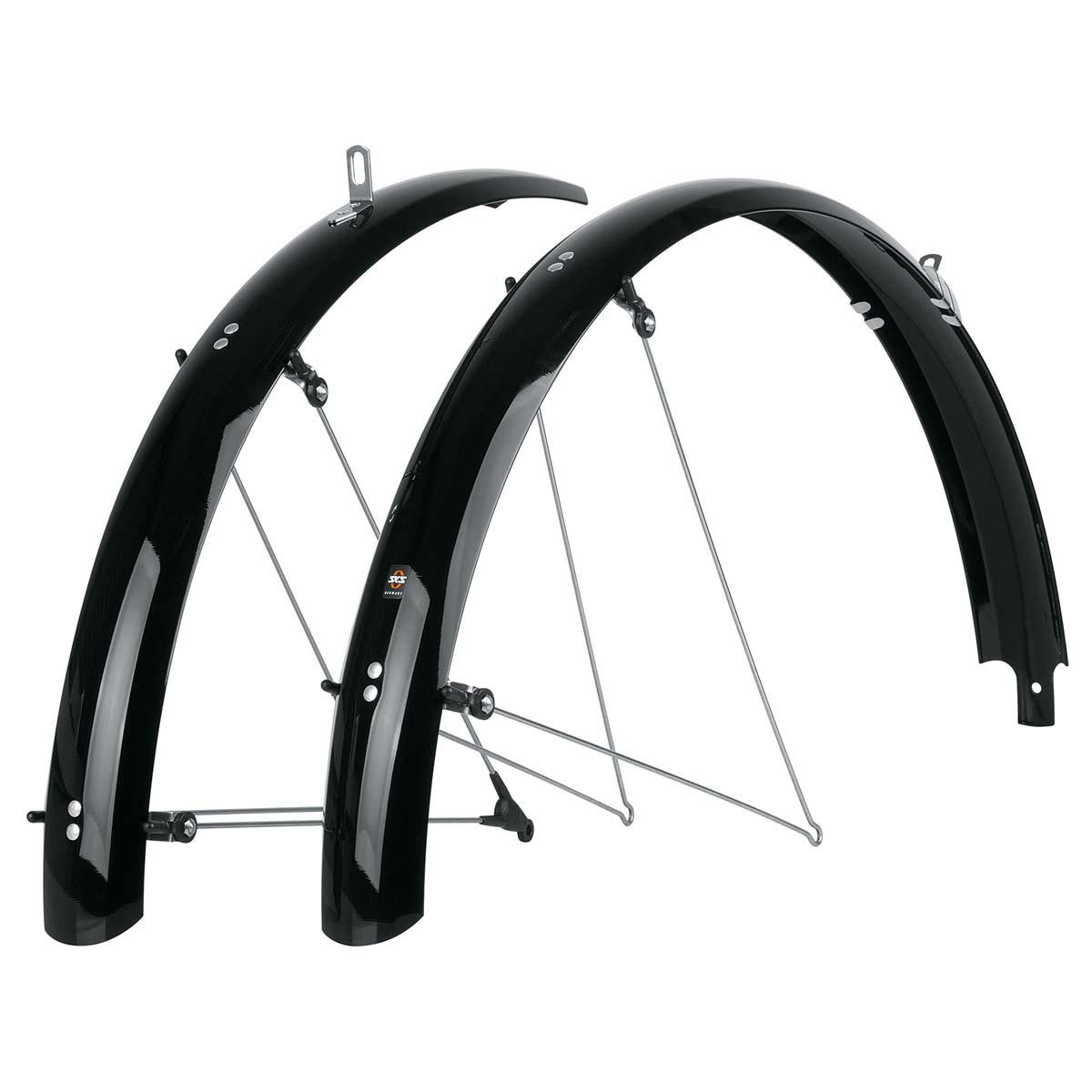 Комплект крыльев 26" SKS BLUEMELS SHINY, 60мм, черные фото 