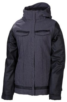 Куртка 686 Reserved Trellis Insulated жен.L, Black Twill Denim фото 