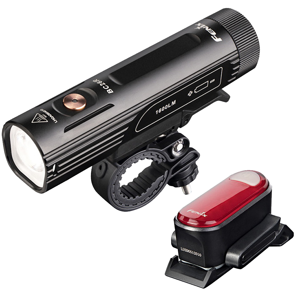 Комплект велофара + мигалка Fenix BC26R+BC05RV20 фото 
