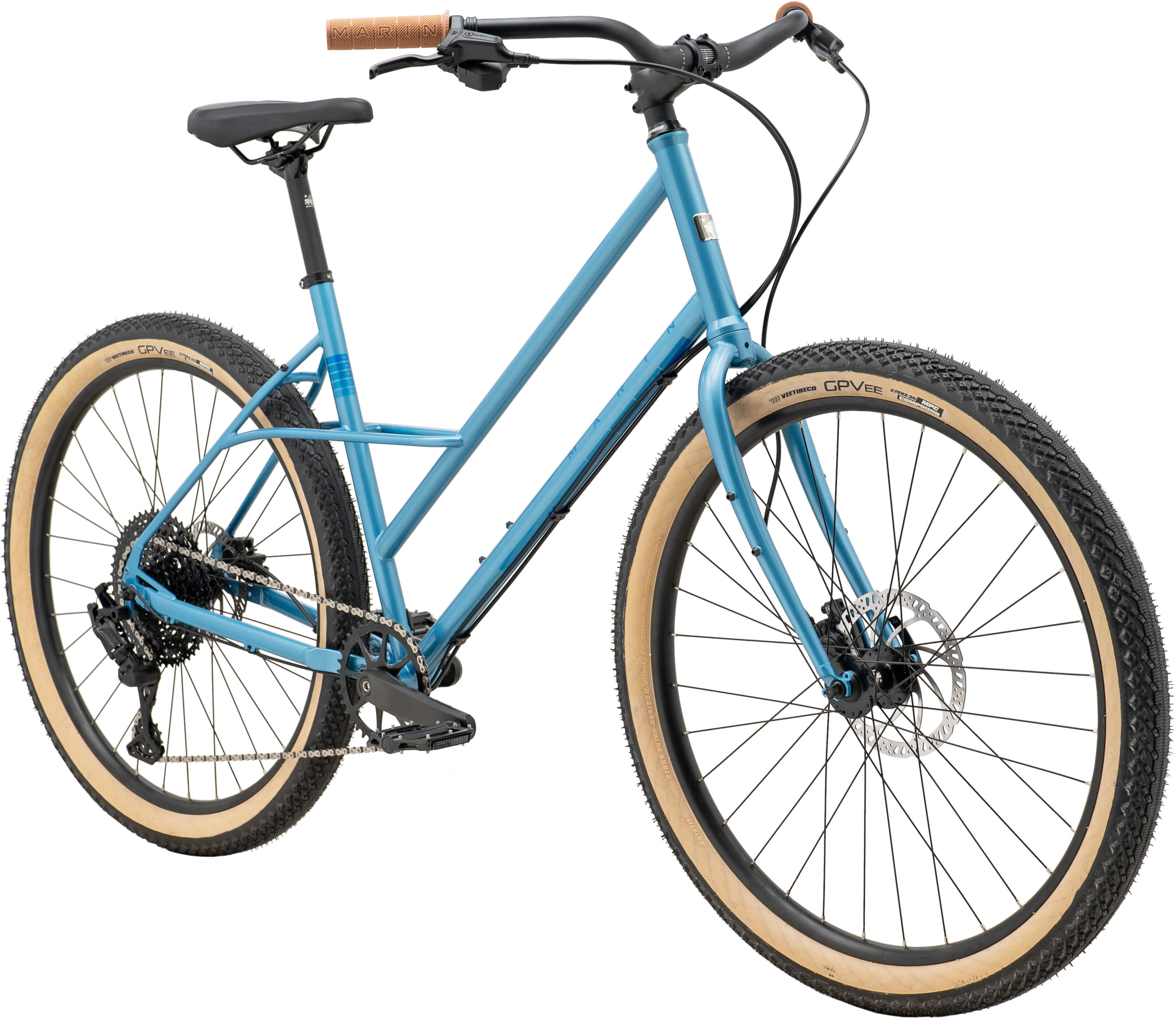 Велосипед 27,5" Marin Larkspur 1 рама - M Gloss Metallic Blue/Metallic Dark Blue A5 фото 2