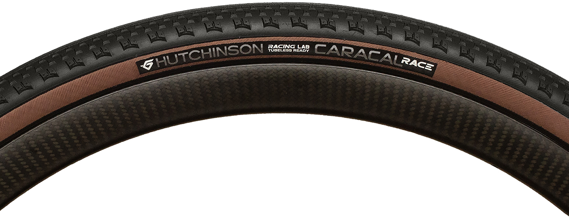 Покрышка 700x45C Hutchinson CARACAL RACE, Racing Lab / Tubeless Ready, 127 TPI, Foldable, Tan Walls фото 3