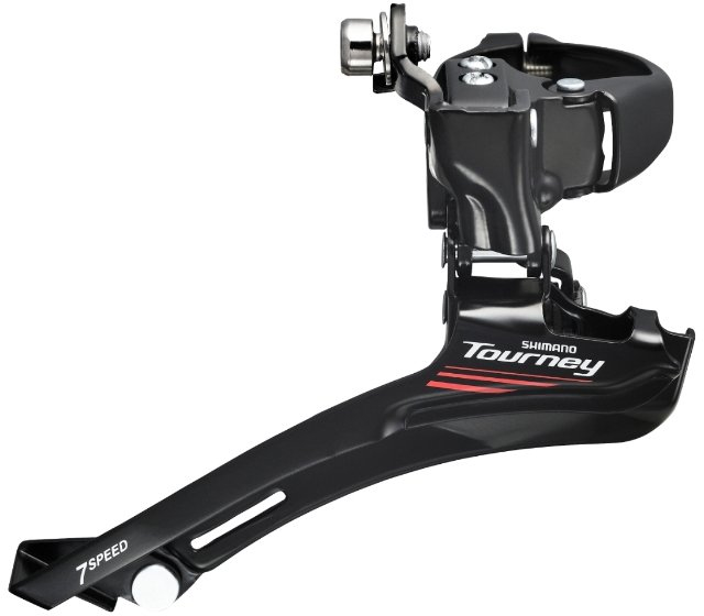 Переключатель пер. Shimano FD-A070 TOURNEY, Down-Swing, 2x7/8-ск., нижняя тяга, макс. 50/34T фото 