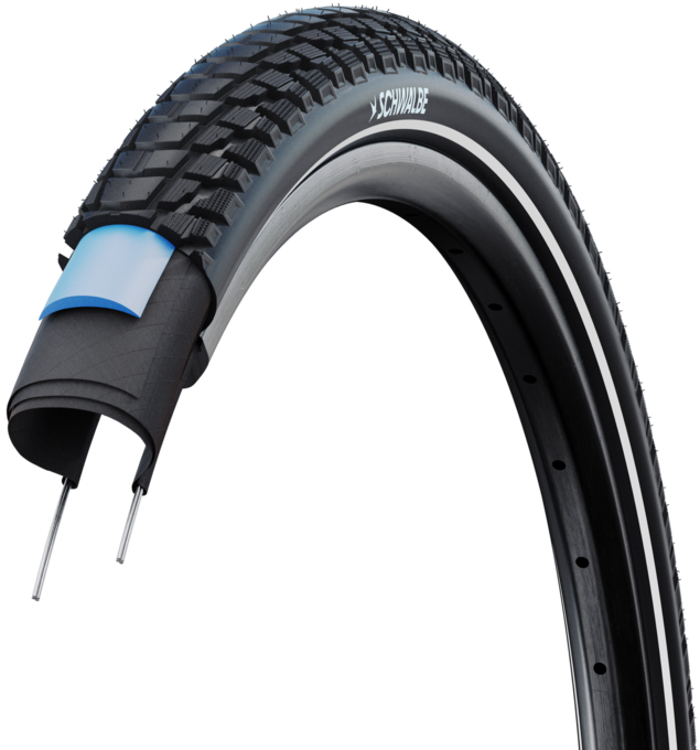 Покрышка 28x2.15 (55-622) Schwalbe MARATHON PLUS TOUR, SmartGuard, TwinSkin, B/B+RT HS619 ADDIX GREEN 67EPI 38B фото 3