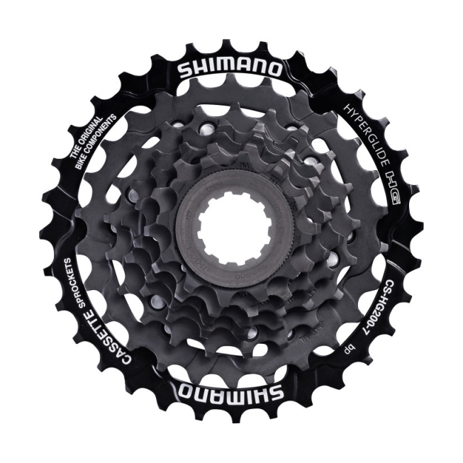 Кассета Shimano CS-HG200-7, 7-ск., 12-32, черн. фото 
