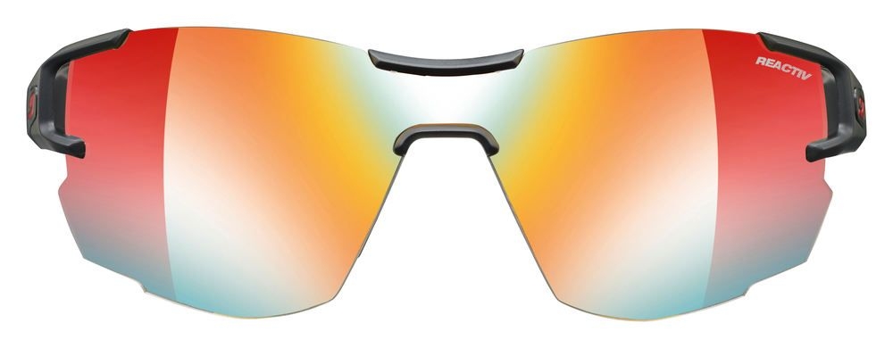 Окуляри Julbo AEROLITE REACTIV PERFOMANCE 1-3 LIGHT AMPLIFIER, чорно-червоні, фотохромна лінза фото 4