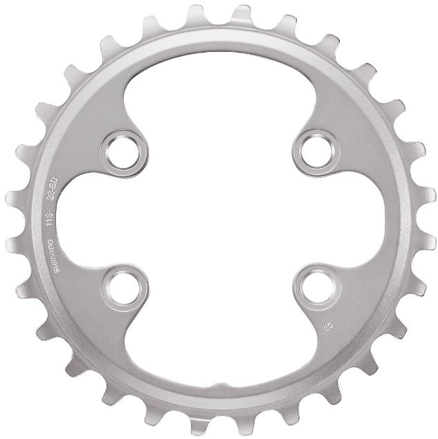 Звезда к шатуну Shimano FC-M8000 DEORE XT, 28Т, 2х11-ск., BD, для 38-28T фото 