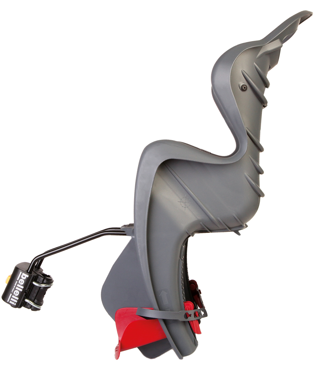 Сидіння задн. Bellelli Mr Fox Standart B-fix до 22 кг, темно-сіре сріблясте фото 3