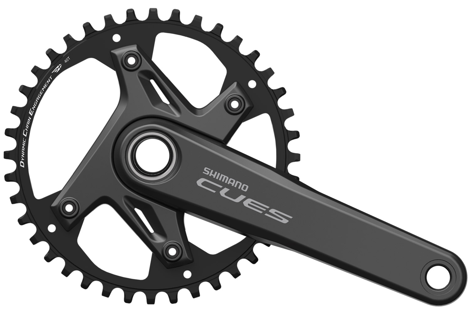 Шатуны Shimano FC-U6030-1 CUES, Hollowtech II, 175 мм, 1x9/10/11-ск., 40T фото 