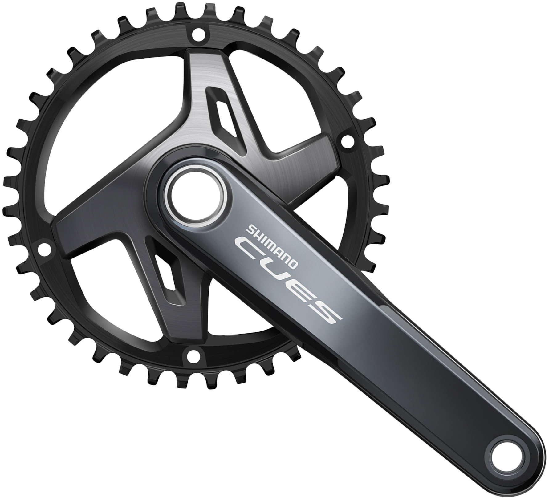 Шатуны Shimano FC-U8000-1 CUES, 170 мм, 1x9/10/11-ск., 40T, интегрированная ось, без каретки фото 